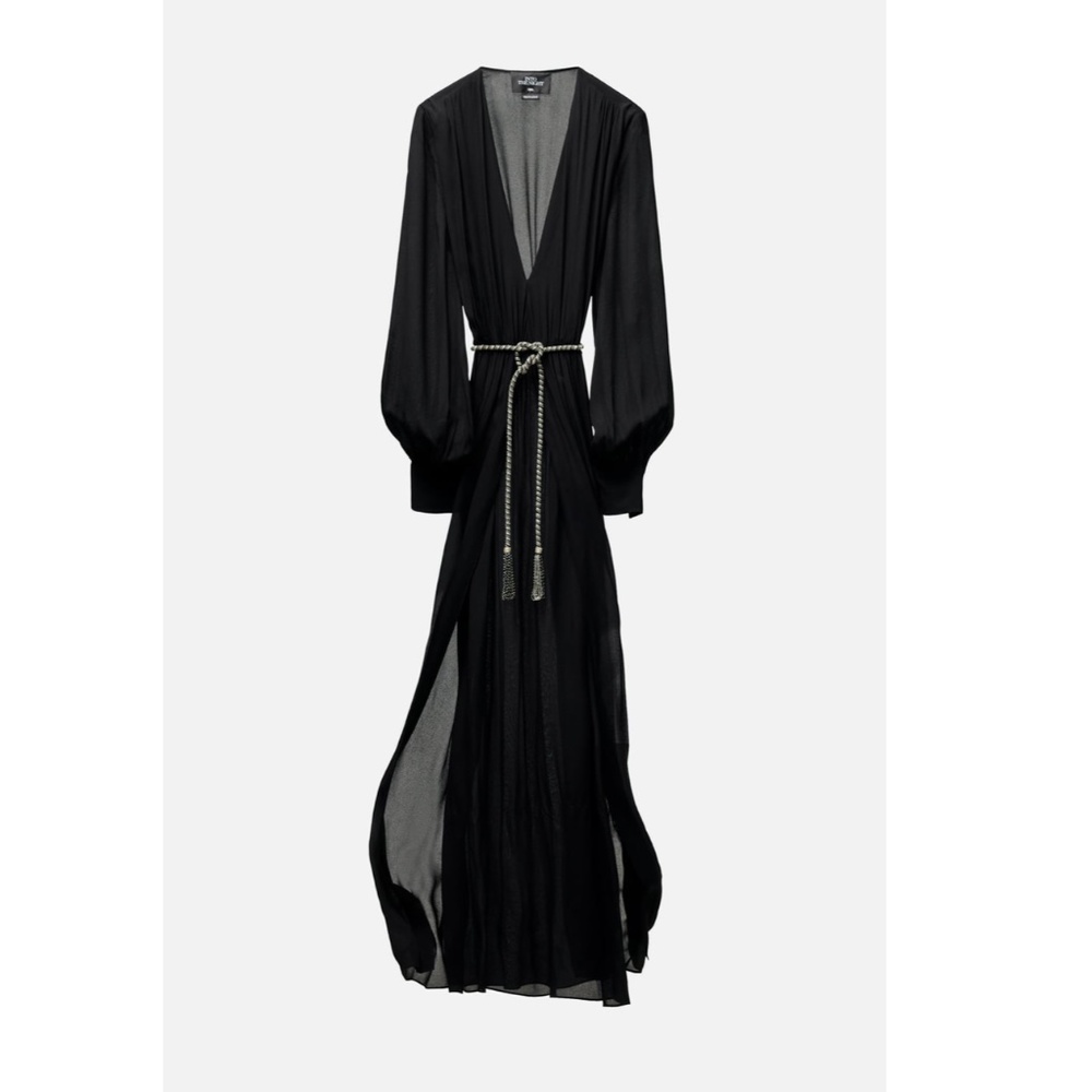 BELTED MAXI DRESS LIMITED EDITION | BLACK